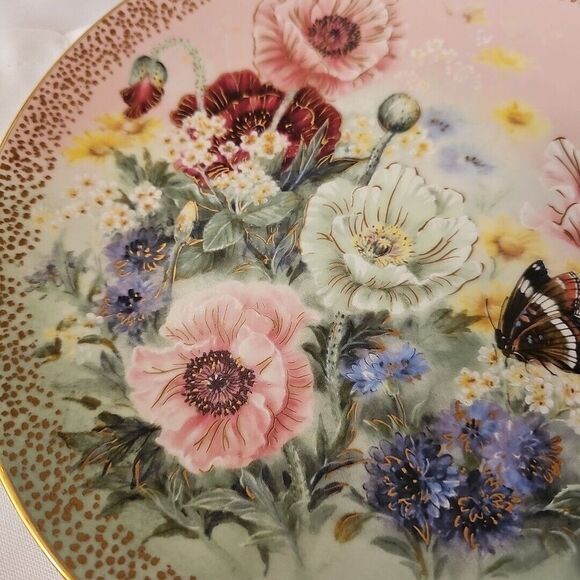 Collectible Wall Plate "Symphony Of Shimmering Beauty"  By Lena Lui Plate #4508A - Picture 4 of 4